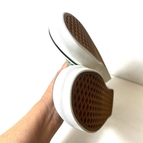 Vans Off The Wall Men 8.5 Slip On Skater Sneaker Shoe Sticker Mash-Up BMX Canvas - Picture 6 of 10